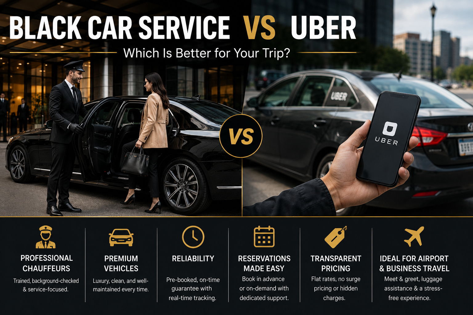 Black Car Service vs Uber: Which Is Better for Your Trip?
